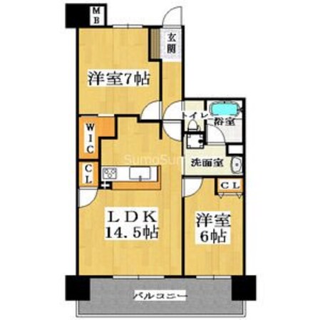 ＪＲ難波駅 徒歩7分 12階の物件間取画像